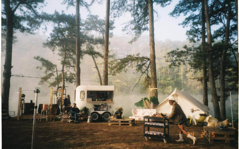 camping và glamping